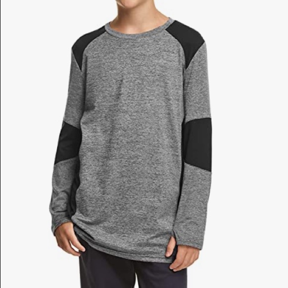 C9 by Champion Color Block Black Long Sleeve Shirt
